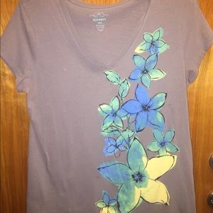 Shirt bundle (2) bold flower & cute brown shirt